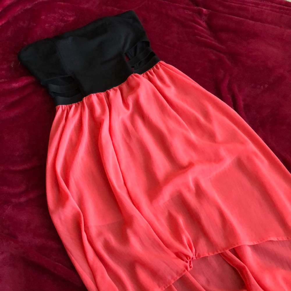 High low two toned dress